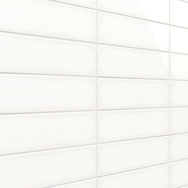 Park Hill White 4x12 Polished Porcelain Tile