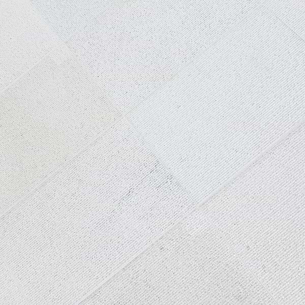 Rakestone Carved Comb Bianco Ice White 12x24 Textured Honed Marble Tile