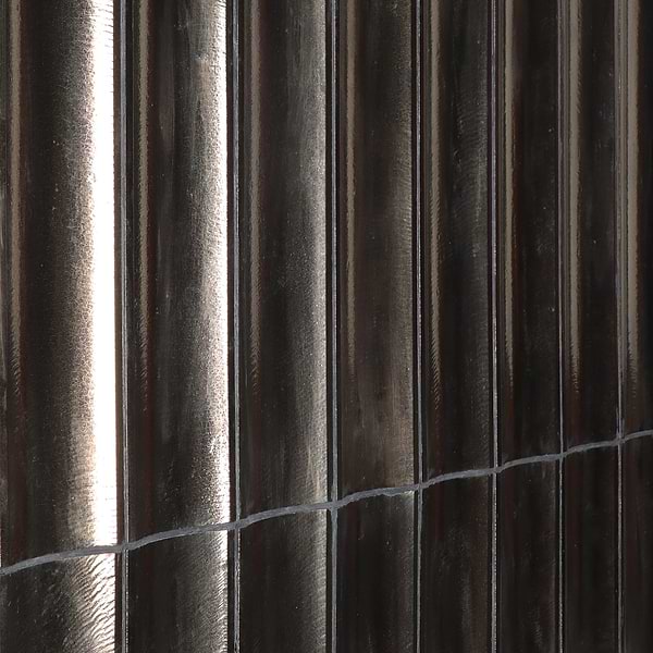 LavaArt 3D Fluted Metallic Copper 6x36 Glossy Lava Stone Bar Tile