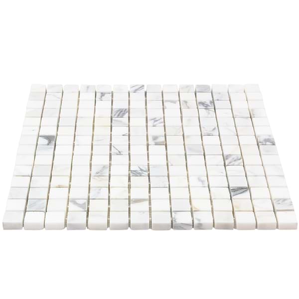 Calacatta 3/4x3/4 Squares Polished Marble Tile 