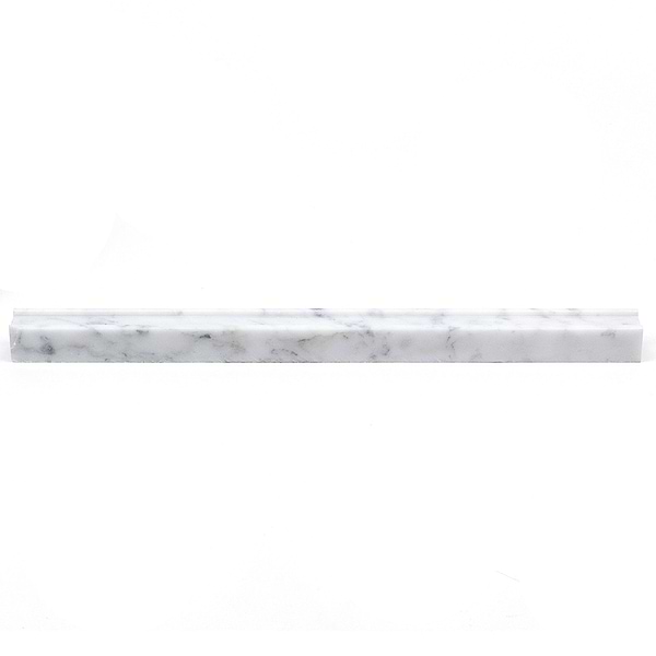 Groove Pencil Carrara Marble Tile Liner 