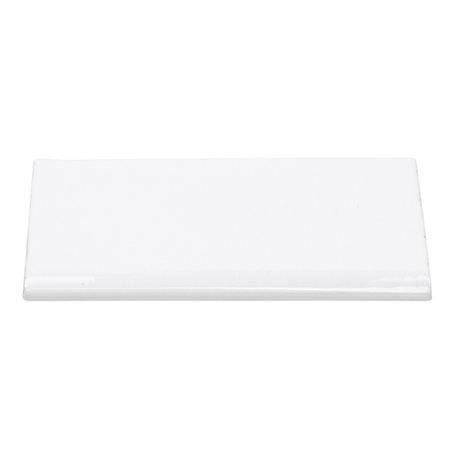 Lancaster Bianco White 3x6 Ceramic Bullnose