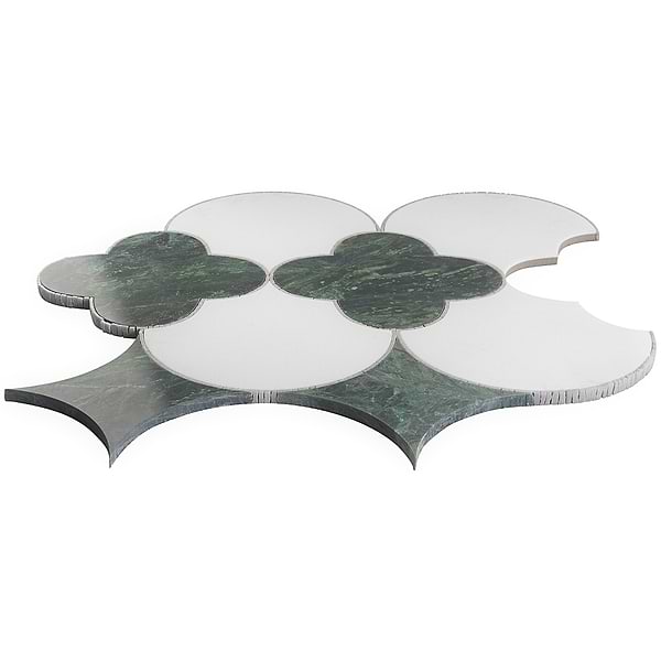 Layla Verde Polished Marble Mosaic Tile