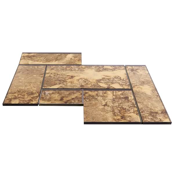 Vilna Antique Tuscan Gold 14X18 Polished Mirror Mosaic in Gold, View 11, open zoomed image