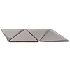 Remington Sepia Beveled Triangles Glass Mosaic Tile