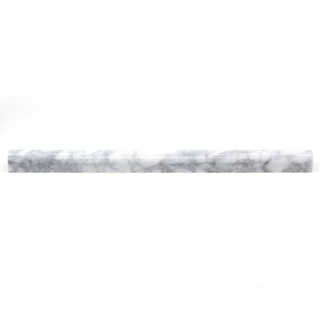 Bianco Carrara 1x12 Polished Marble Pencil Liner