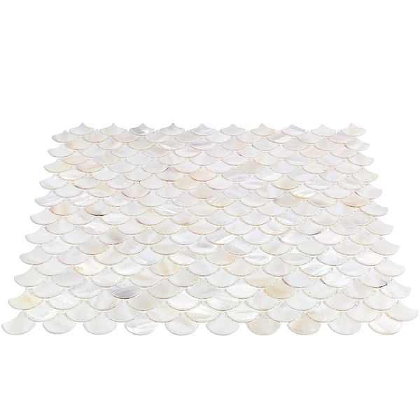 Oyster White Pearl Shells Tile