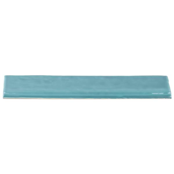 Seaport Aquamarine 2x10 Polished Ceramic Bullnose