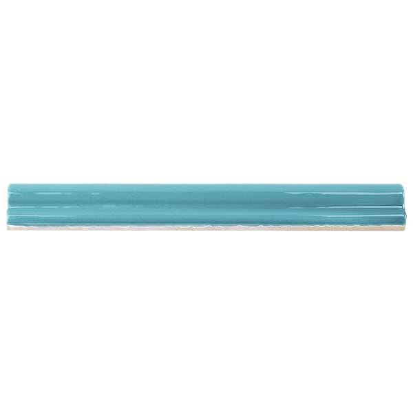 Seaport Aquamarine 1x10 Polished Ceramic Pencil Liner