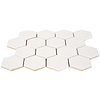 Meadowmere Cement White 3" Hexagon Matte Ceramic Tile