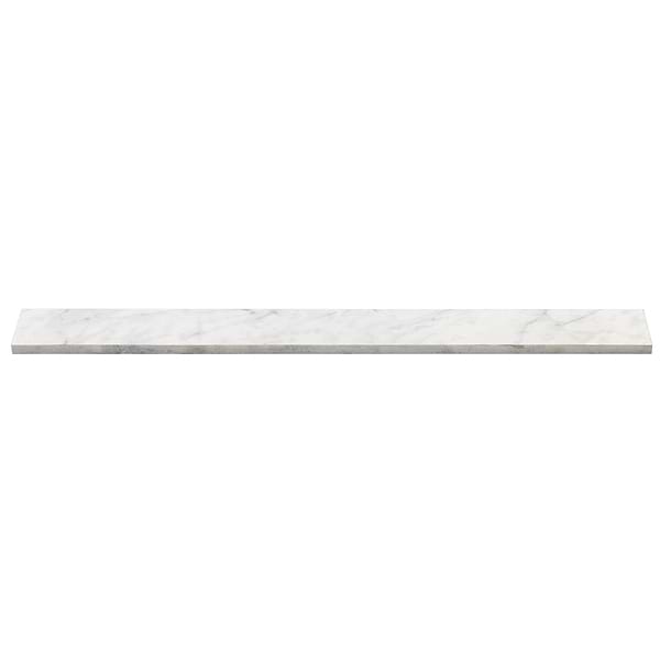 Marble Tech Bianco Gioia 3x24 Polished Porcelain Bullnose