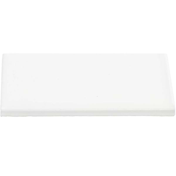 Basic White Matte 6 Inch Side Bullnose