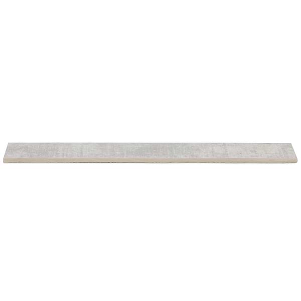 Basic Cement Silver 3x24 Porcelain Bullnose