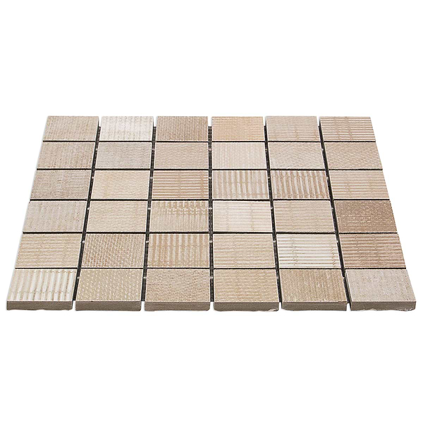 Organic Rug 2x2 Sand Mosaic Porcelain Tile