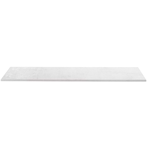 Holland Blanc Light Gray 4x24 Matte Porcelain Bullnose