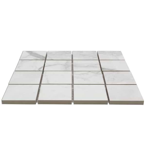 Kashmir Luni Blanco 3x3 Mosaic Porcelain Tile
