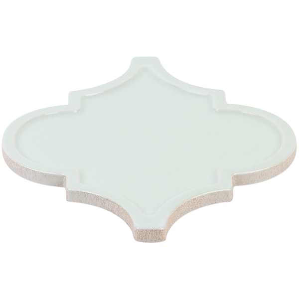 Byzantine Arabesque Alice Blue Ceramic Wall Tile