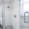 Basic White Beveled 3x6 Polished Ceramic Subway Wall Tile