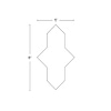 Parma Cruz White 5x8 Terracotta Look Polished Porcelain Tile