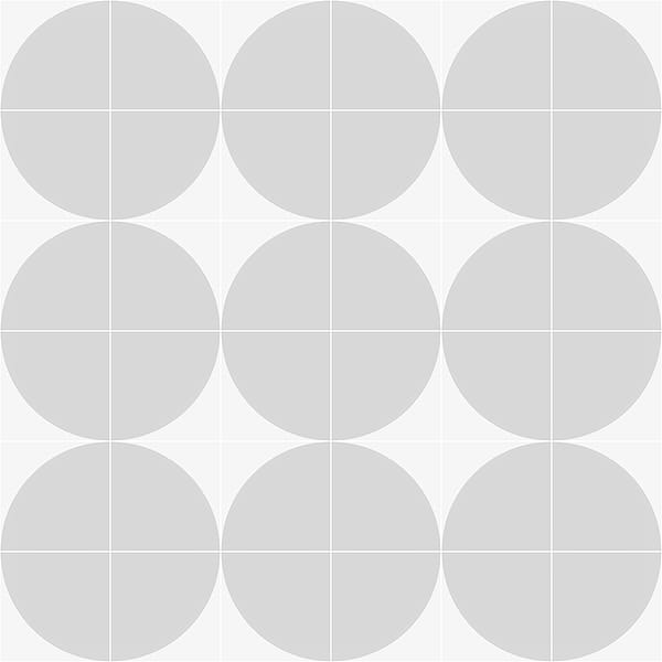 Stacy Garcia Maddox Deco Floor Cool Gray 8x8 Matte Porcelain Tile