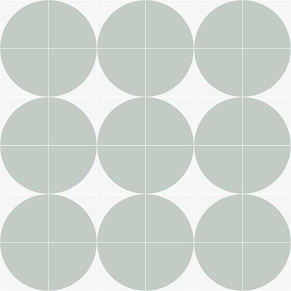 Stacy Garcia Maddox Deco Floor Mineral Green 8x8 Matte Porcelain Tile