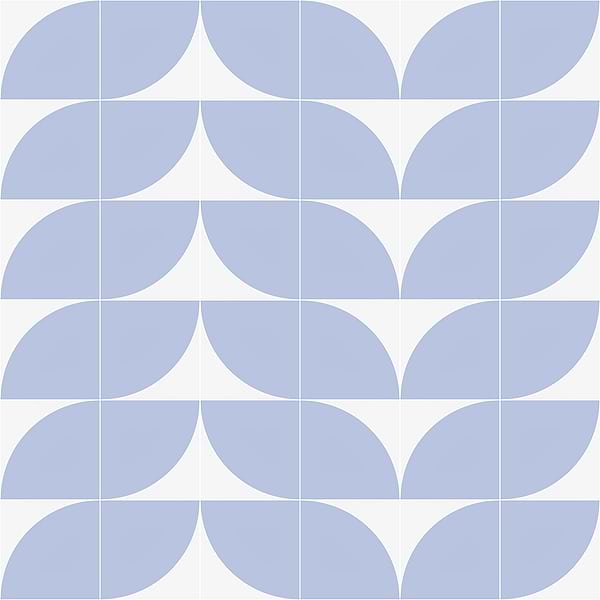 Stacy Garcia Maddox Deco Floor Azul 8x8 Matte Porcelain Tile