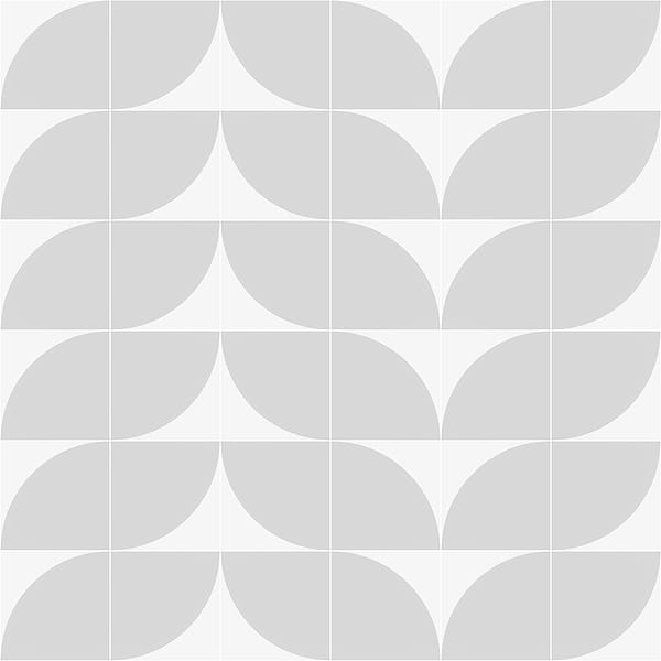 Stacy Garcia Maddox Deco Floor Cool Gray 8x8 Matte Porcelain Tile