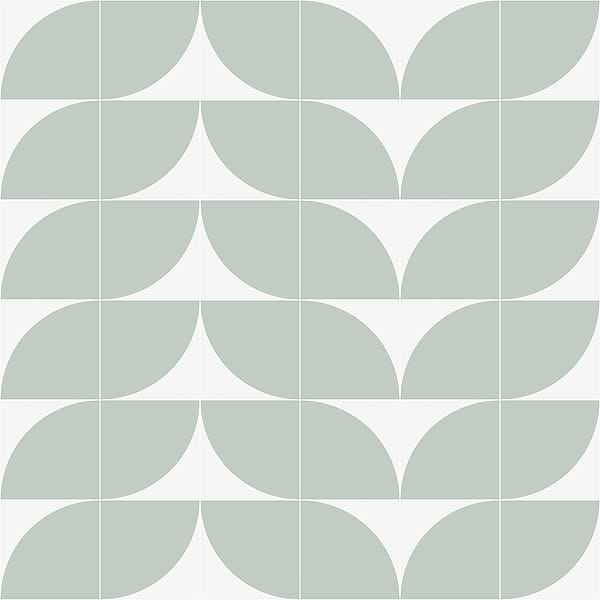 Stacy Garcia Maddox Deco Floor Mineral Green 8x8 Matte Porcelain Tile