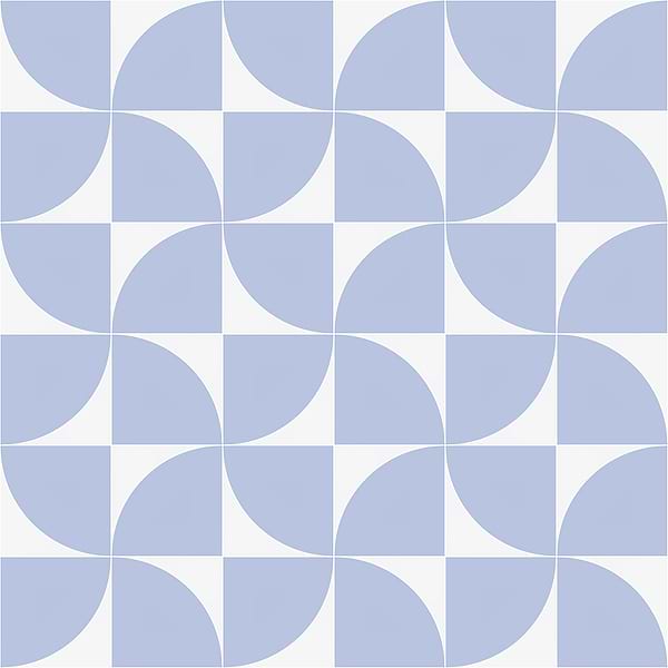 Stacy Garcia Maddox Deco Floor Azul 8x8 Matte Porcelain Tile