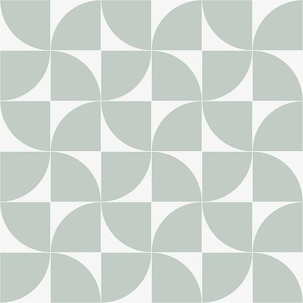 Stacy Garcia Maddox Deco Floor Mineral Green 8x8 Matte Porcelain Tile