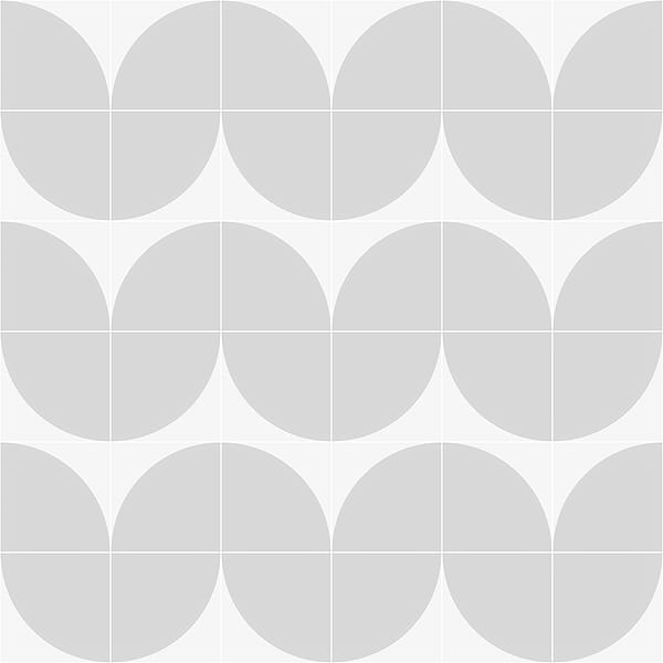Stacy Garcia Maddox Deco Floor Cool Gray 8x8 Matte Porcelain Tile