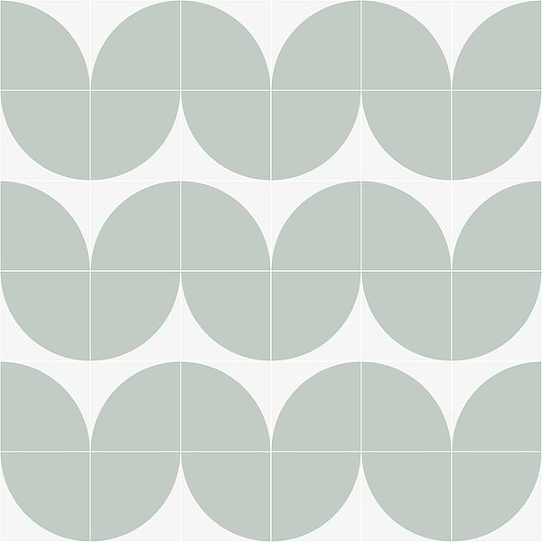 Stacy Garcia Maddox Deco Floor Mineral Green 8x8 Matte Porcelain Tile