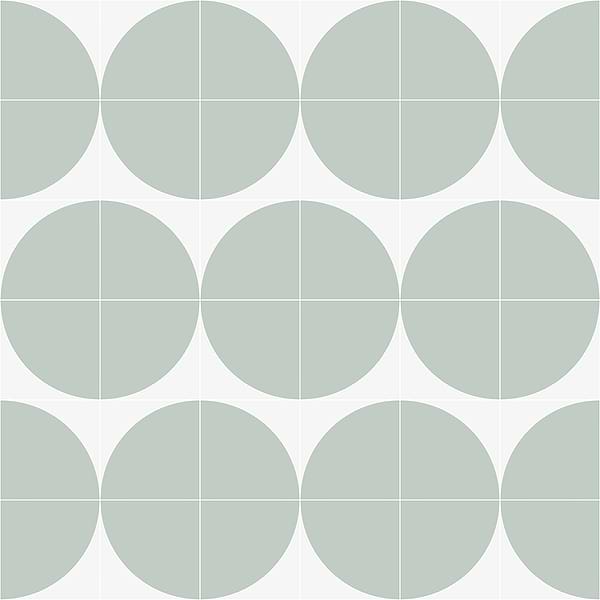 Stacy Garcia Maddox Deco Floor Mineral Green 8x8 Matte Porcelain Tile
