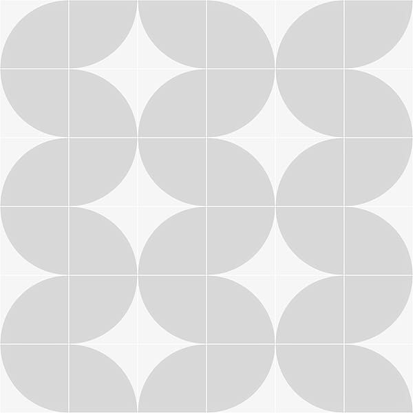 Stacy Garcia Maddox Deco Floor Cool Gray 8x8 Matte Porcelain Tile
