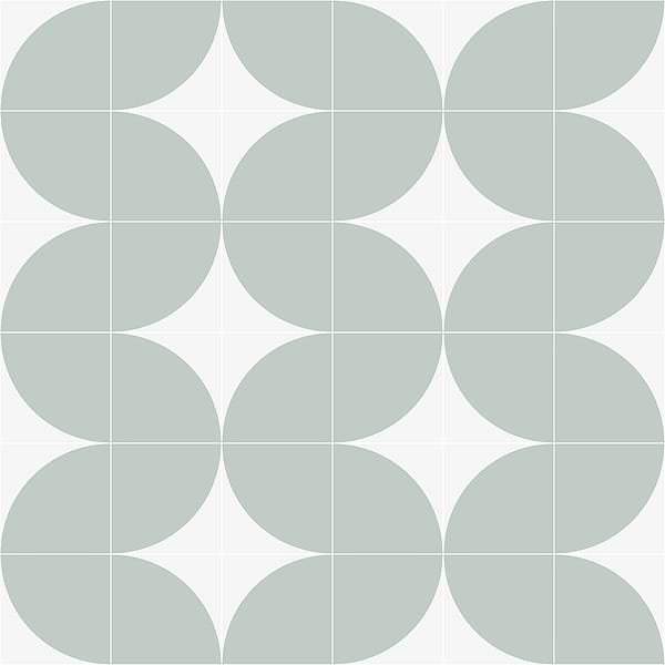 Stacy Garcia Maddox Deco Floor Mineral Green 8x8 Matte Porcelain Tile