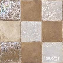 Opera Terracotta by Paula Purroy Dune 6x6 Square Matte and Iridescent Terracotta Tile