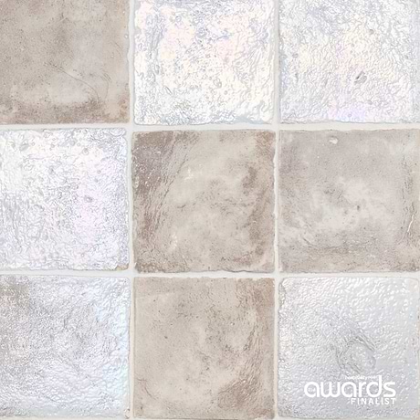 Opera Terracotta by Paula Purroy Perla 6x6 Square Matte and Pearlized Terracotta Tile