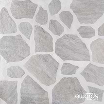 Pathstone Gris Gray Textured Matte Porcelain Flagstone Tile