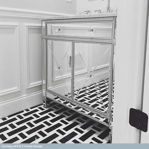 Esplanade Black Beauty Polished Marble Mosaic Tile