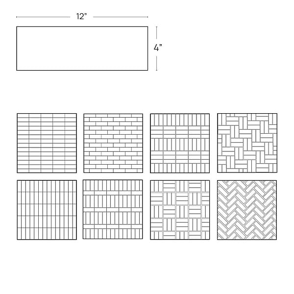 Pietra Basalt Black 4x12 Honed Basalt Tile