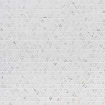 Aspekt Calacatta Triangle Honed Marble Mosaic Tile