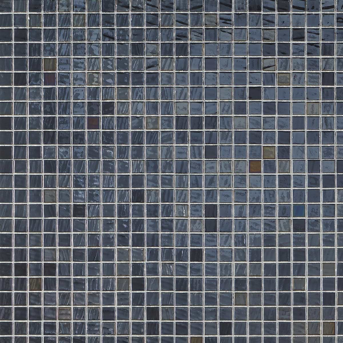 Swim Twilight Black Sky 1x1 Polished Glass Mosaic Tile