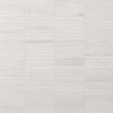 Bianco Dolomite White 1x6 Stacked Premium Polished Marble Mosaic Tile