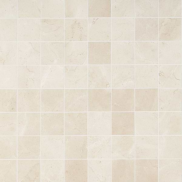 Crema Marfil Beige 3x3 Honed Marble Mosaic Tile