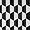 Fuse Nero 6" Polished Marble and Brass Inlay Mosaic