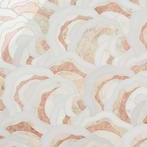 Iris Rosa Onyx Pink Polished Marble Waterjet Mosaic Tile