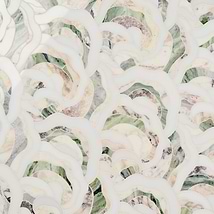 Iris Viola Jade Green Polished Marble Waterjet Mosaic Tile