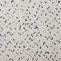 Dova Lilac Tumbled Waterjet Marble Mosaic Tile