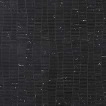 Ladera Nero Marquina Honed Marble Wave Micro Mosaic Tile