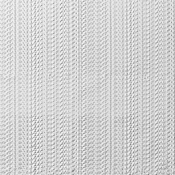 Sound Echo 3D White Resin Mosaic Tile